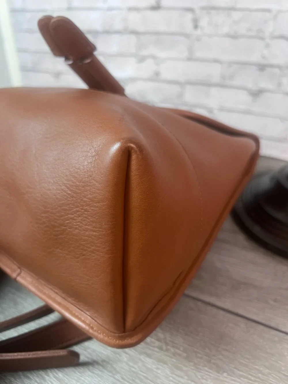 Vintage Coach Daypack 9960 British tan Leather Backpack 1995
